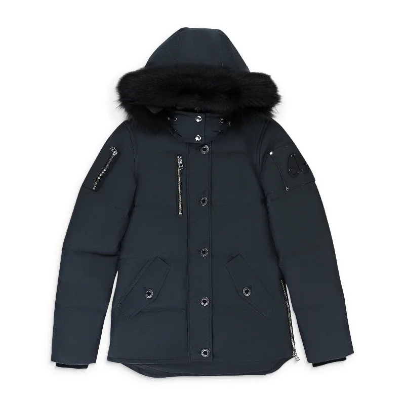 Effortless Chic for Women 3Q JACKET LDS GRANITE W/BLK PUFFER JACKET