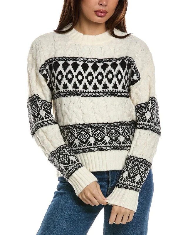 Vintage Elegance Lea & Viola Crewneck Sweater