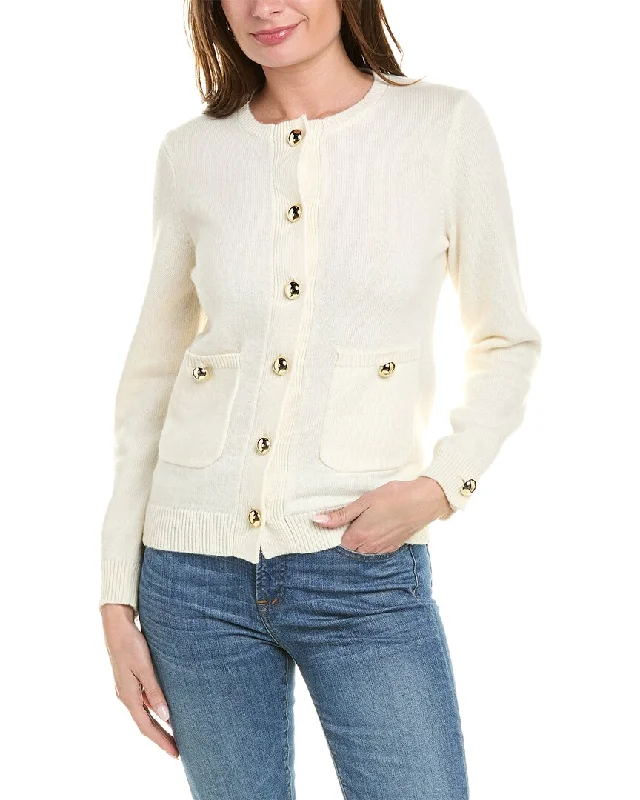 Day-To-Night Styles Sail to Sable Classic Pocket Wool-Blend Cardigan