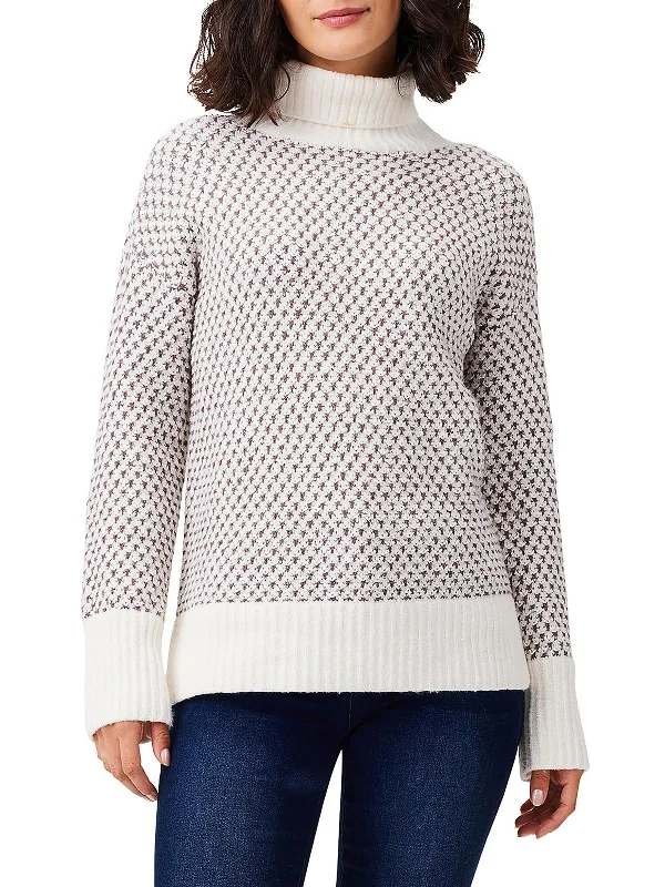 Sustainable Fashion Extravaganza Womens Ribbed Cozy Mock Turtleneck Sweater