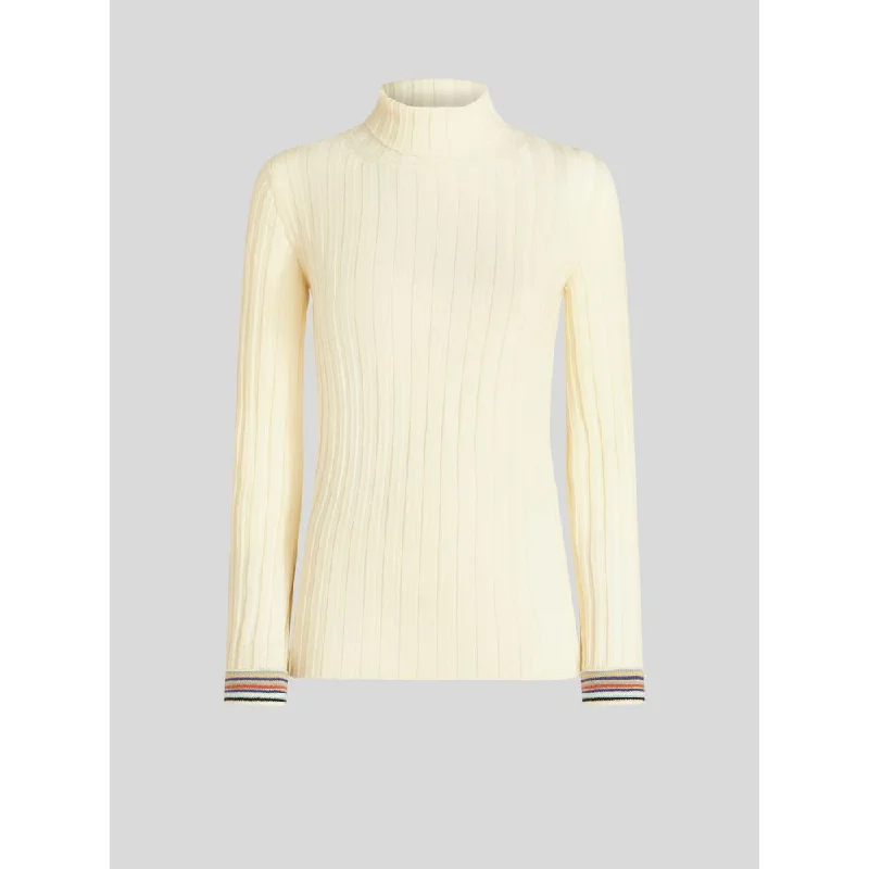 High End Women's Wear POLO NECK WOOL JUMPER