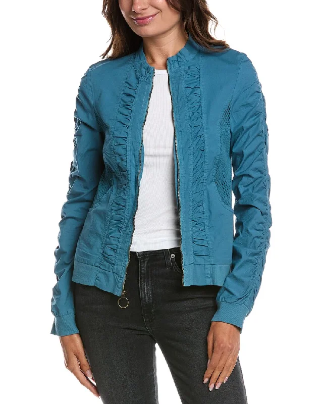 Women's Work Outfit XCVI Wearables Orrick Bomber Jacket