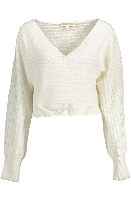Casual Elegance Kocca Chic  Long-Sleeved V-Neck Women's Shirt