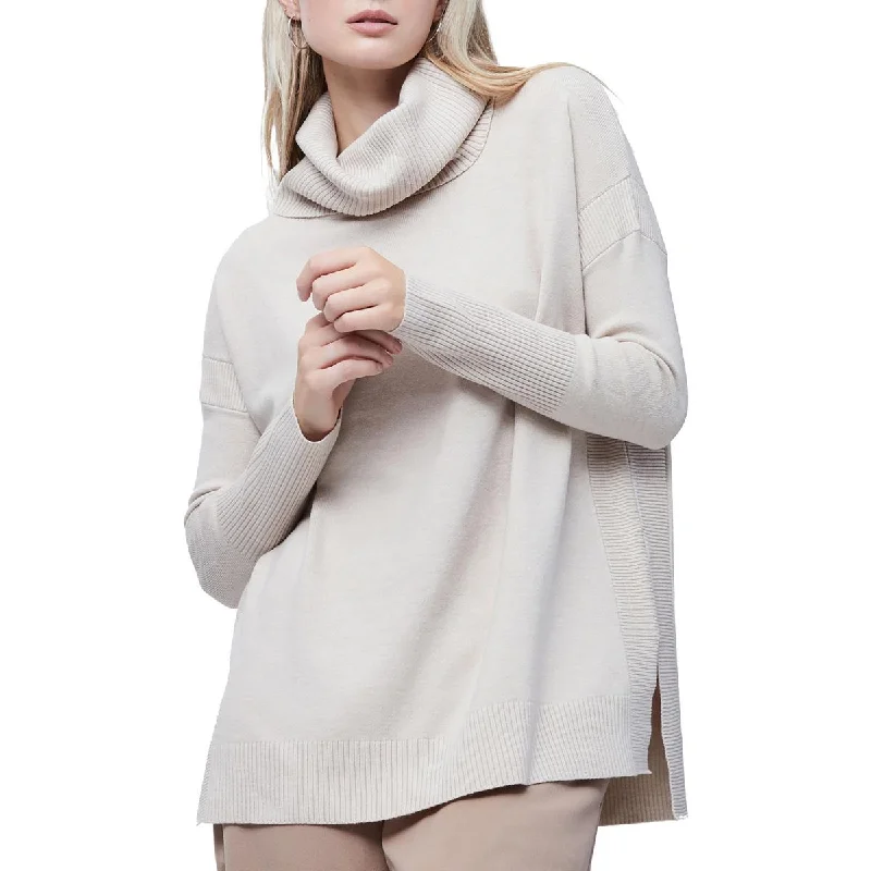 Celebrate With Big Savings Womens Cowl Neck Ribbed Pullover Sweater