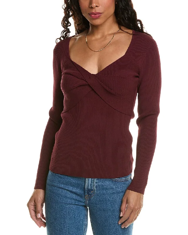 Shop Our Looks Elie Tahari Sweetheart Twist Front Top