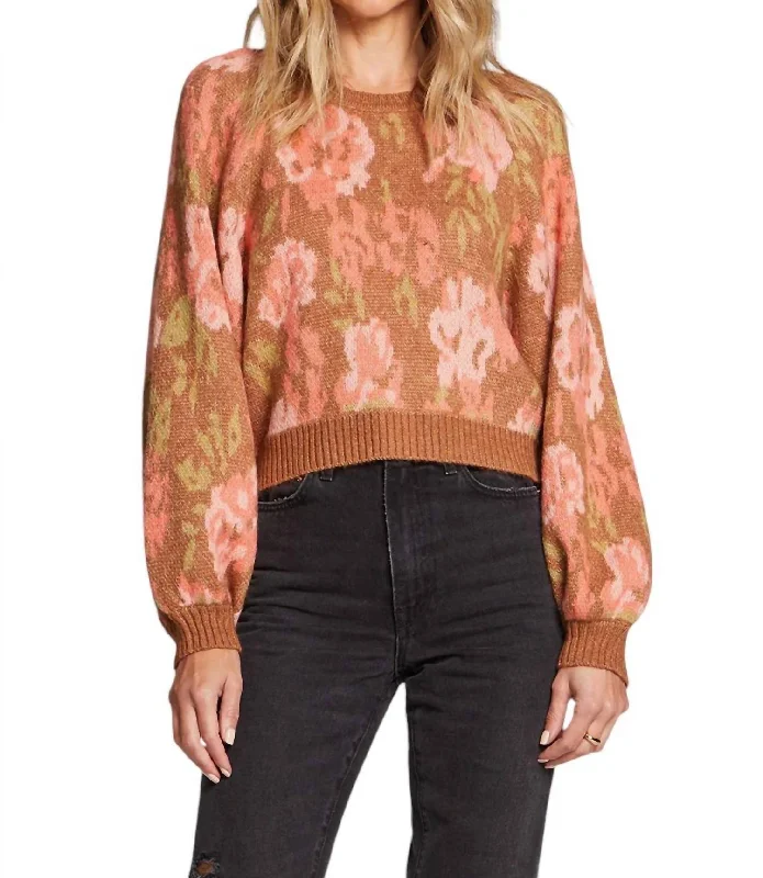 Casual Fashion Noble Sweater In Pecan