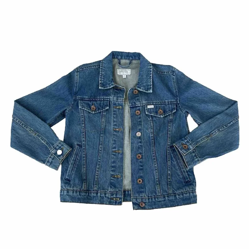 Limited Time Offer Broadway Denim Jacket In Blue