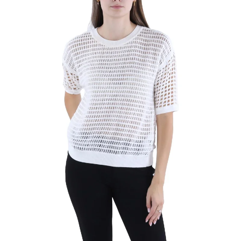 Summer Deals Womens Knit Round Neck Pullover Sweater