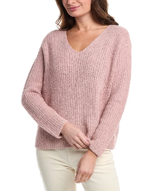 Trendy Urban Attire EILEEN FISHER V-Neck Cashmere-Blend Sweater