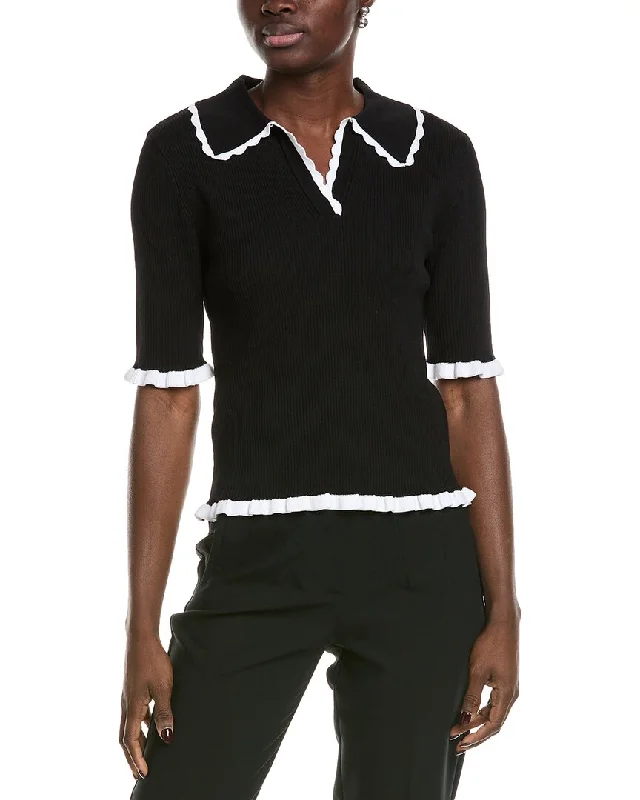Wardrobe Essentials Nanette by Nanette Lepore Collared Sweater