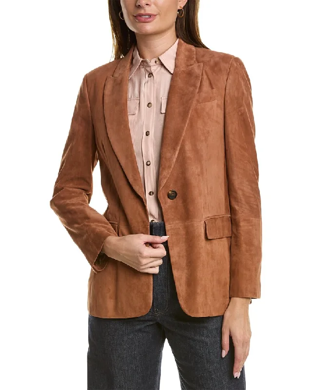 Women's High-Fashion Attire Brunello Cucinelli Leather Jacket