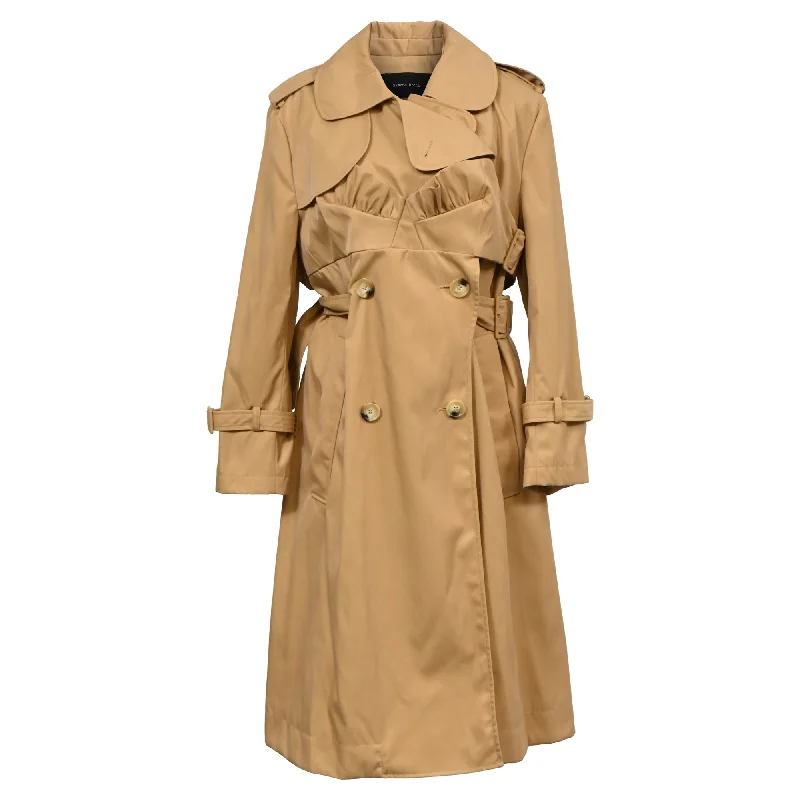 Women's Holiday Clothing Simone Rocha Trench Coat in Brown Polyamide