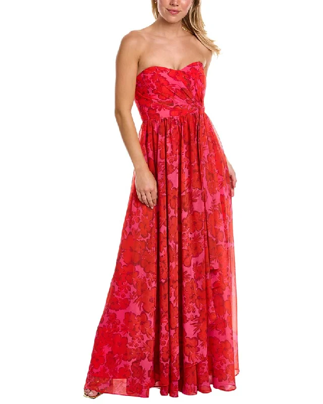 Women's Outerwear for All Weather Conditions Badgley Mischka Draped Gown