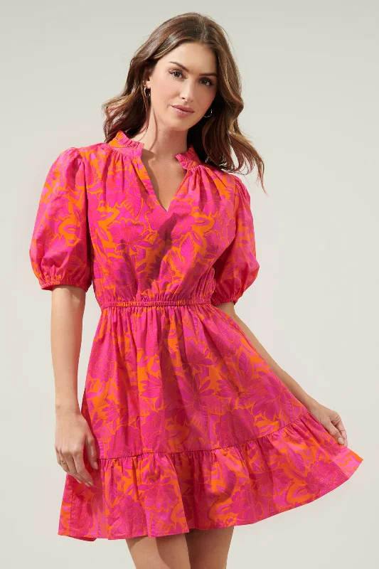 Comfortable Women's Clothing Bali Tropics Marissa Mini Poplin Dress