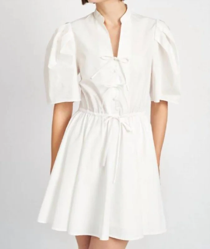Women Wear Brands Felice Mini Dress In White