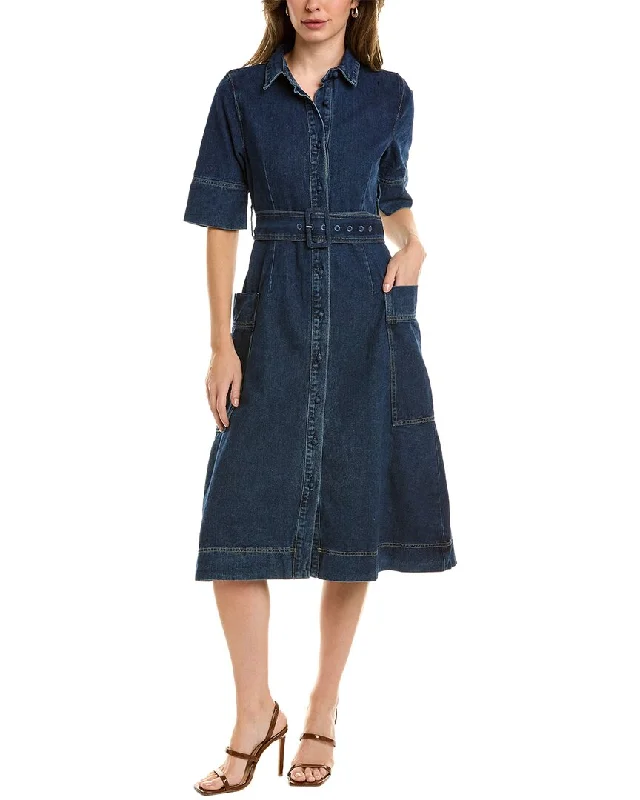 Women's Holiday Clothing Gracia Denim Shirtdress