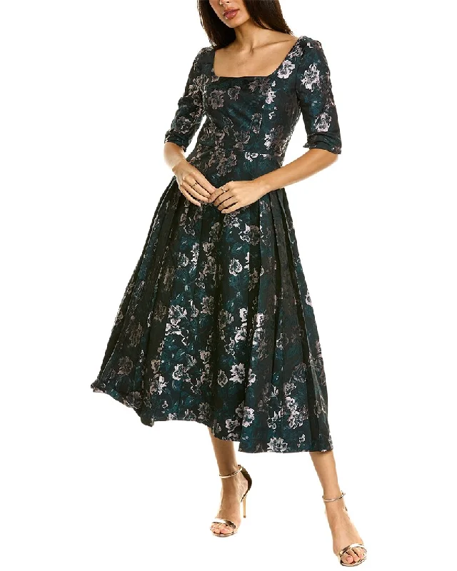 Women's Date Night Outfit Kay Unger Clara Tea-Length Dress