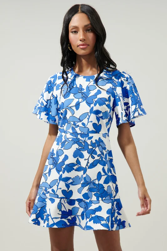 Women's Clothing Apparel Khol Floral Flouncy Mini Dress