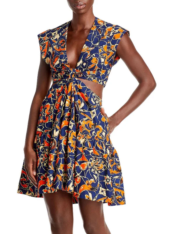 Clothes Woman Lexi Womens Printed Knee Midi Dress