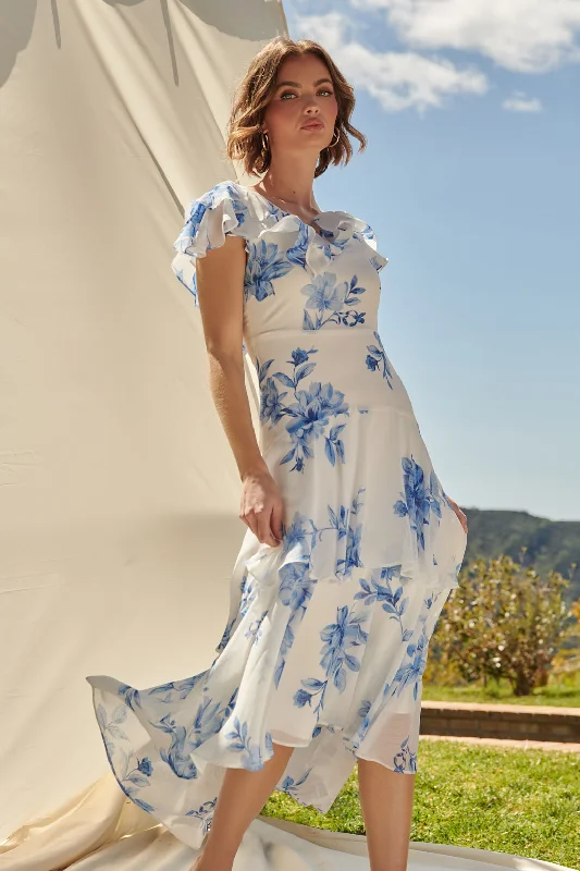 Casual Garments For Women Meliza Ruffle Tiered Sinclair Midi Dress