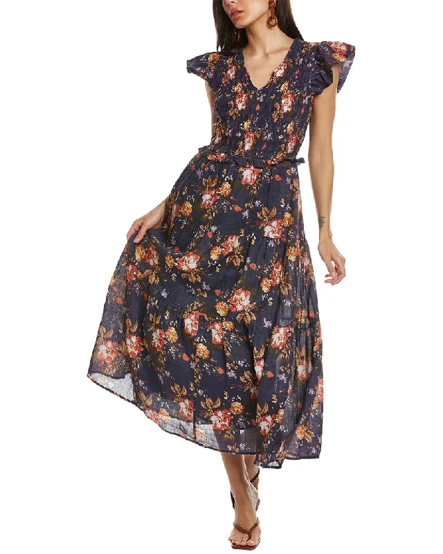 High-Quality Women's Fashion Dresses SEA NY Esme Smocked Midi Dress