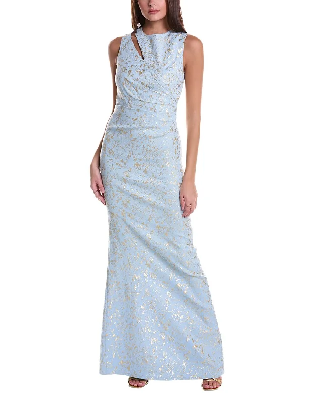 Women's Transitional Attire Teri Jon by Rickie Freeman Jacquard Gown