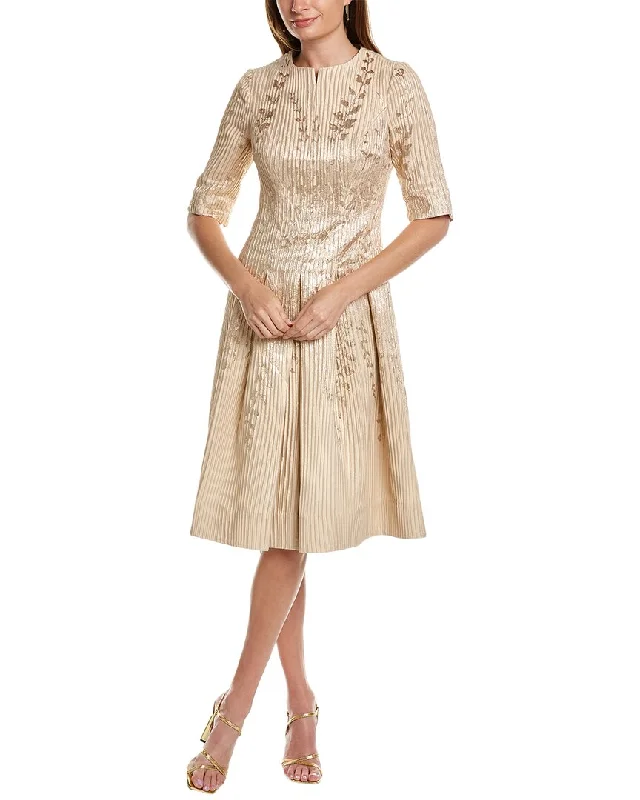 Clothing Sales Teri Jon by Rickie Freeman Jacquard Rib Cocktail Dress
