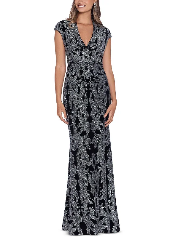Women's Travel Apparel Womens Glitter Maxi Evening Dress