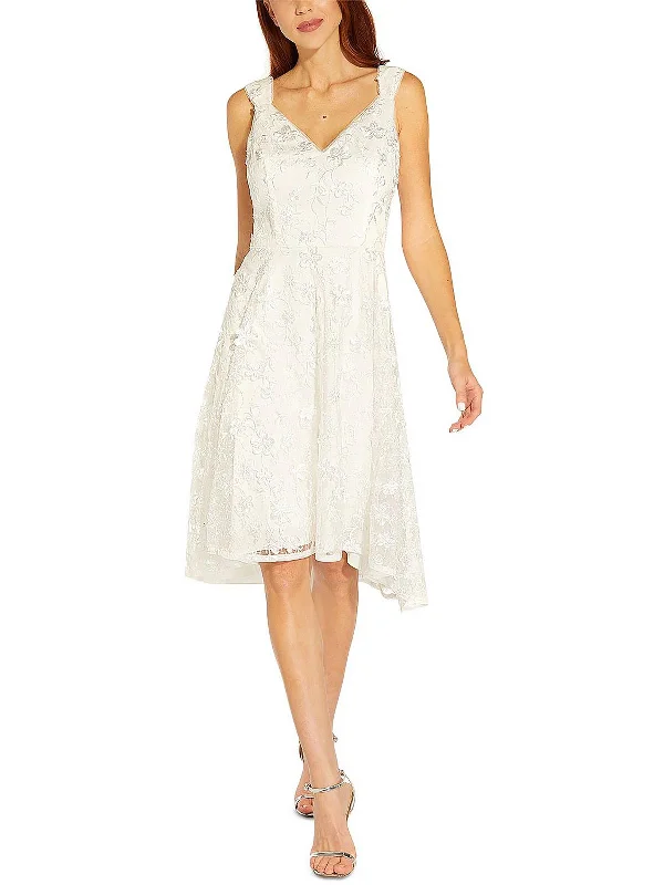 Women's Stylish Professional Apparel Womens Lace Embroidered Cocktail and Party Dress