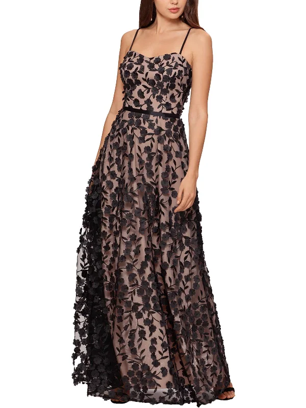 Sales For Clothes Womens Sheer Overlay Maxi Evening Dress