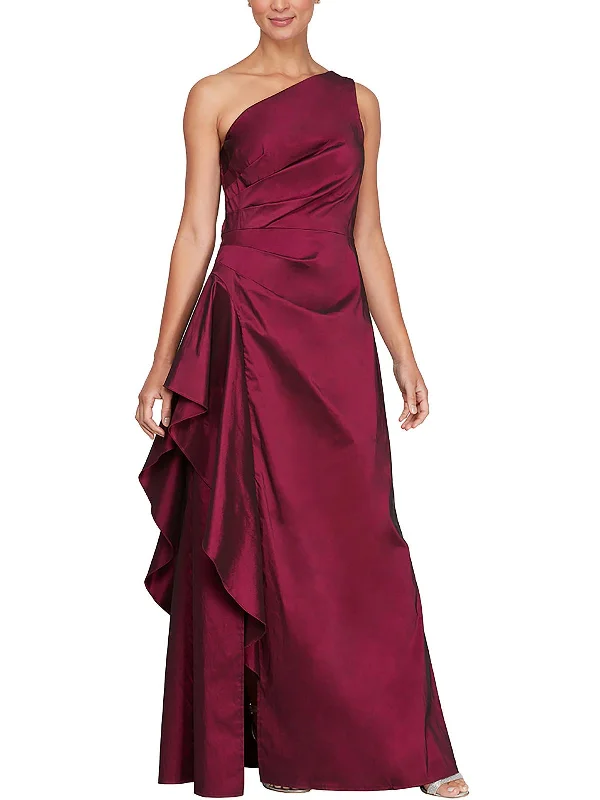Women's Clothing For Travel Womens Taffeta Maxi Evening Dress
