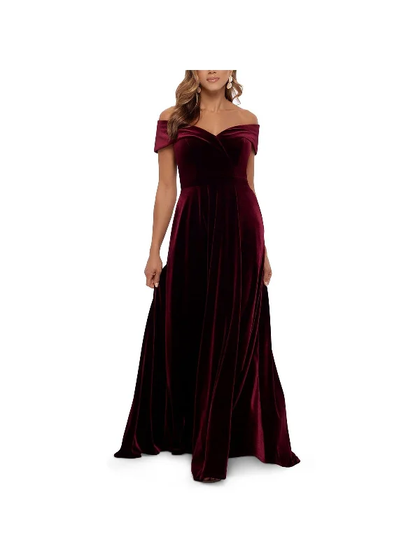Women's Night-Out Clothes Womens Velvet Long Evening Dress