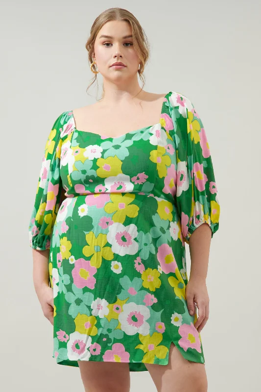 Clothes For Woman Wrenly Floral Avana Mini Sheath Dress Curve
