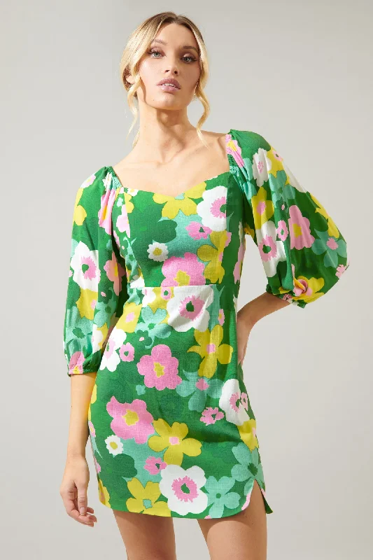 Woman Clothing Wrenly Floral Avana Mini Sheath Dress