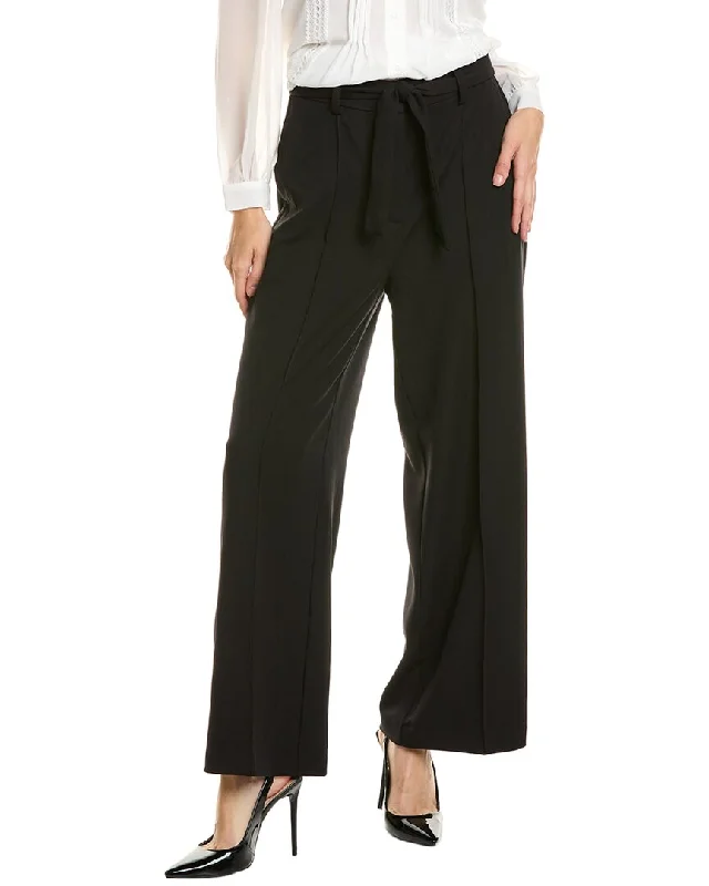 Women's Athletic Clothes Adrianna Papell Twill Wide Leg Pant