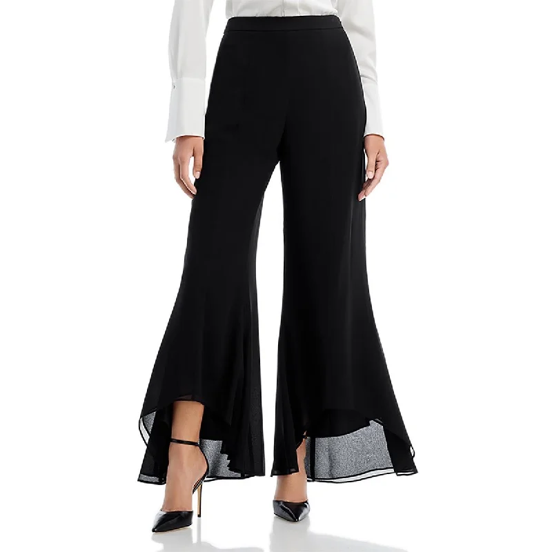 Elegant Women's Attire Brookie Womens High Rise Lined Wide Leg Pants