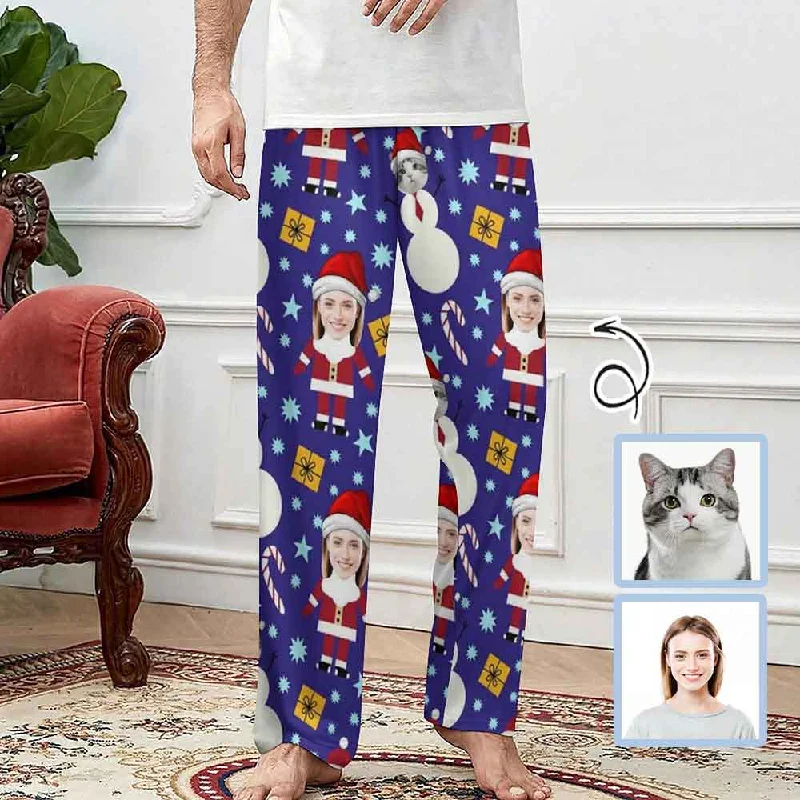 Clothing For Women Custom Face Christmas Slumber Party Unisex Long Pajama Pants For Men Women Kids Clothing For Women Custom Face Christmas Slumber Party Unisex Long Pajama Pants For Men Women Kids