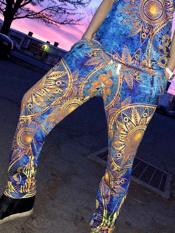 Best Clearance Sales Right Now Gold Boho Unisex Pajama Pants