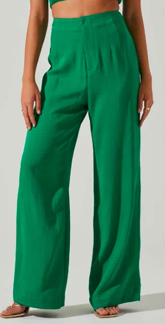 Comfortable Women's Clothing Green Trousers by ASTR the Label