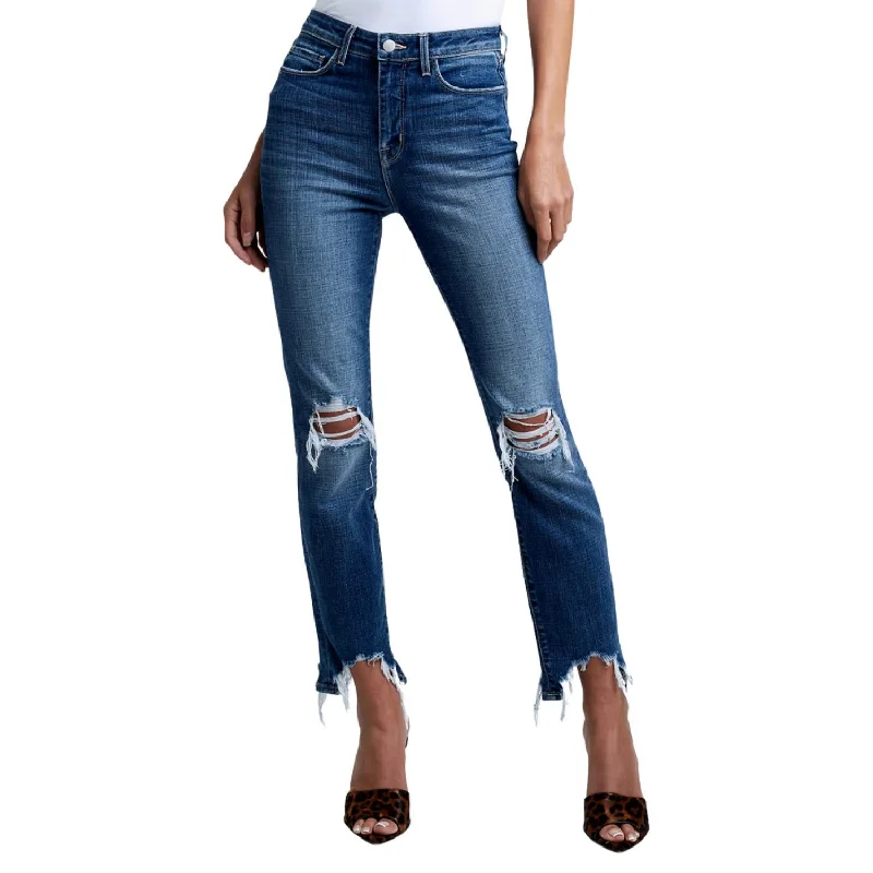 Women's Occasion Wear Apparel High Line Jean In Distressed Plaza