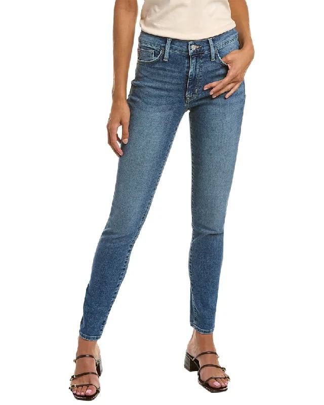 Women's Stylish Outdoor Outfit HUDSON Jeans Blair Splendid High-Rise Super Skinny Jean