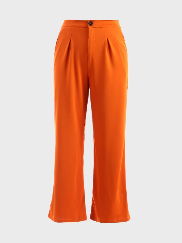 Women's Functional Outfit For Outdoor Activities Midsize Professional Straight Suit Pants