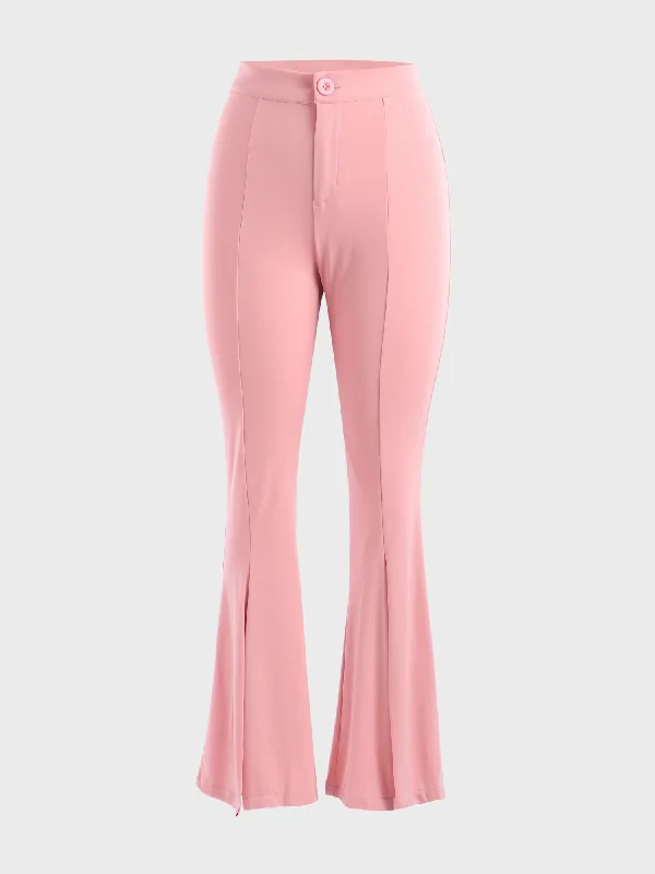 Versatile Women's Clothing for All Occasions Midsize Skinny Pants with Front Split