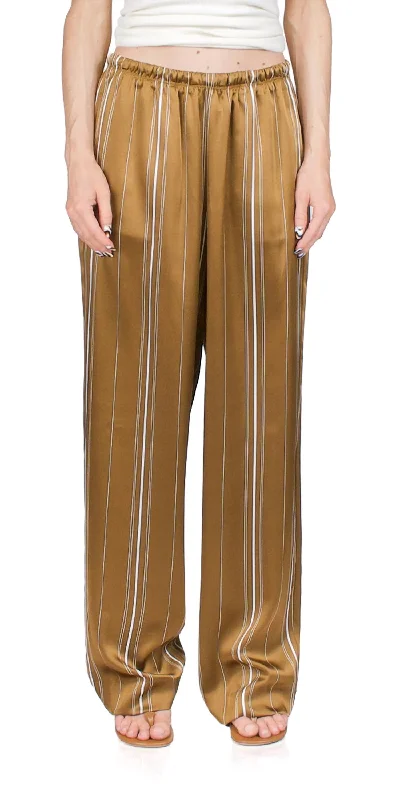 Everyday Women's Fashion Trends Multi Stripe Satin Pants In Nile