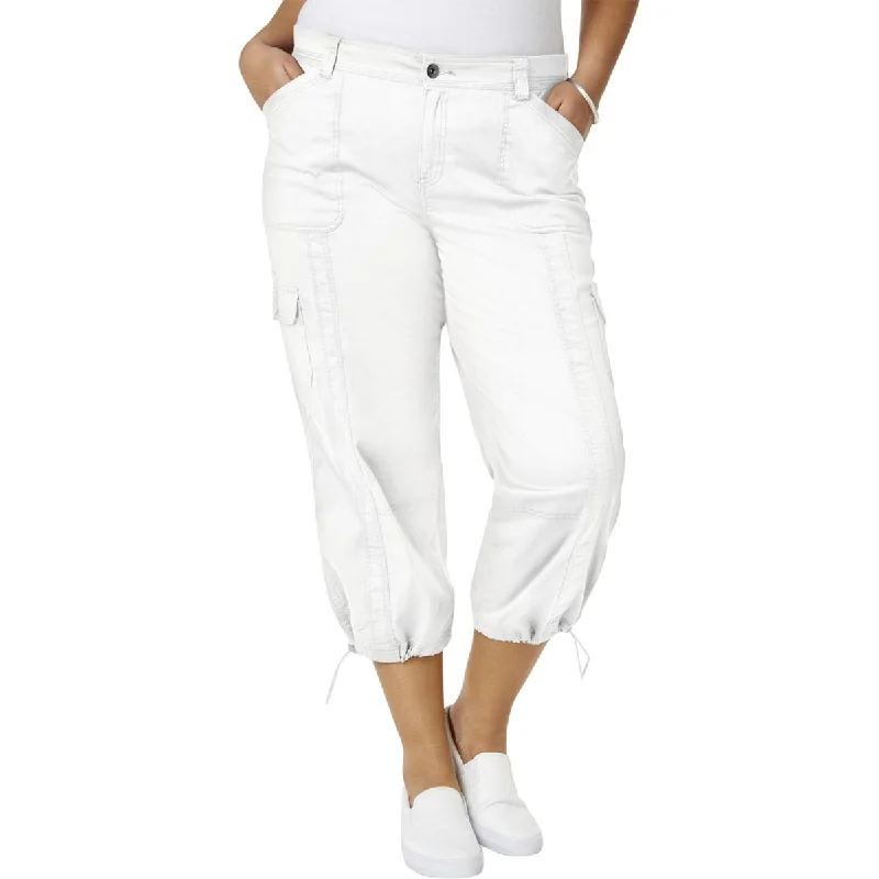 Clothes For Woman Plus Womens Cargo Casual Capri Pants