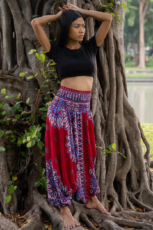 Women's Seasonal Attire Red Lotus Pants