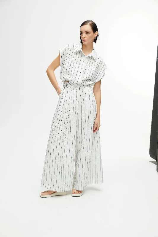 Women's Casual Dresses Striped Wide Leg Pants