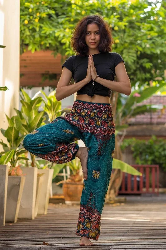 Bold and Elegant Women's Fashion Turquoise Chang Pants