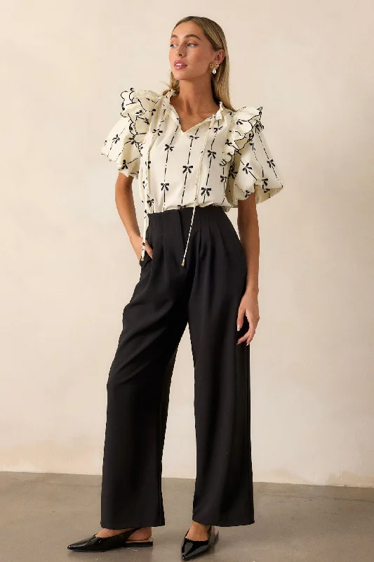 Women's Apparel Urban Uproar Black Straight Leg Pants
