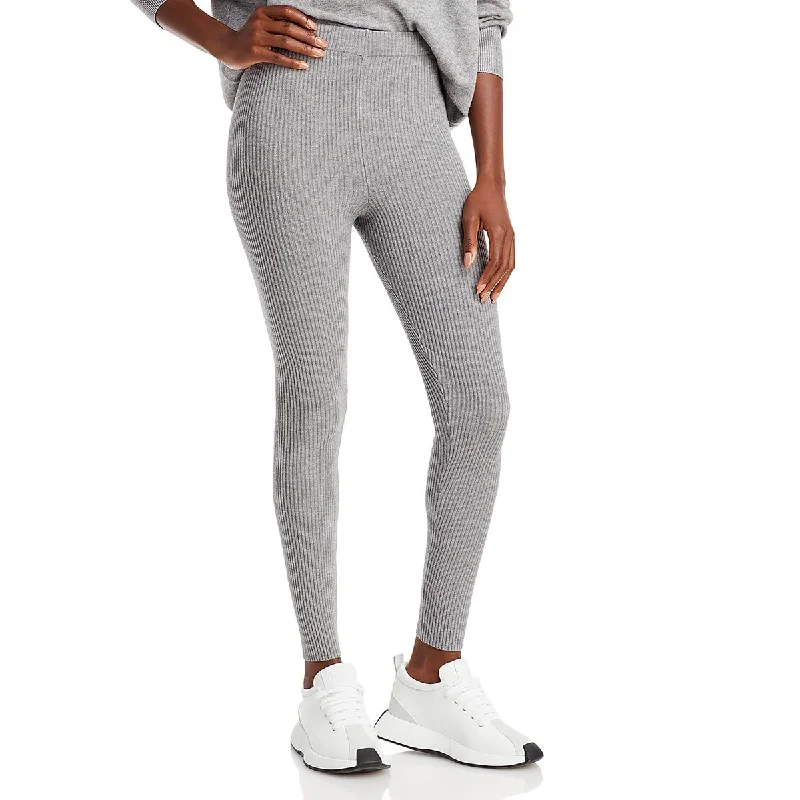 Women's Evening Apparel Womens High Rise Ribbed Leggings
